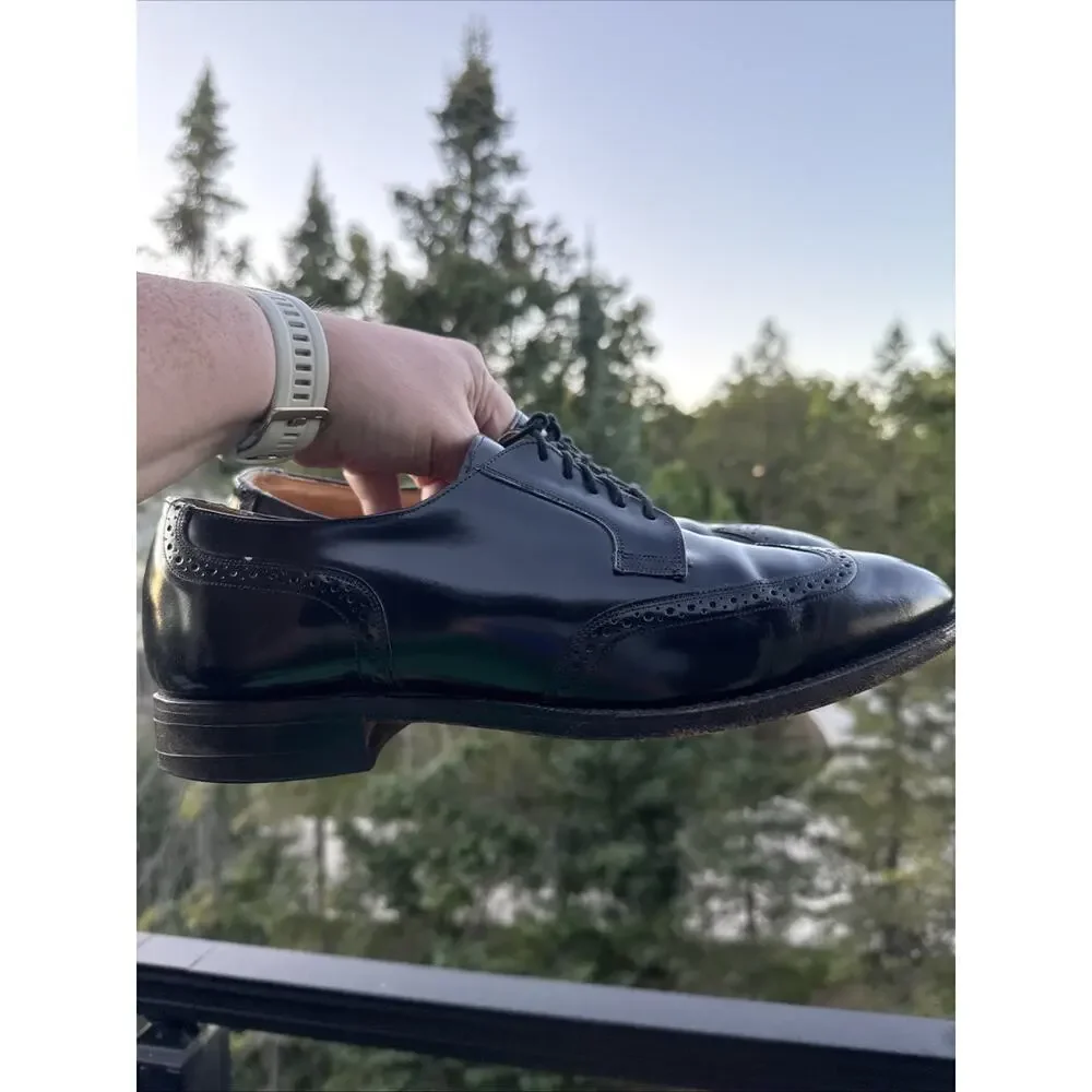 Johnston & Murphy Men’s Black Leather Oxford Dress Shoes Size 10 D Optima